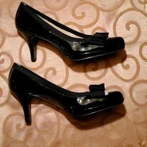 Patent leather heels